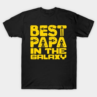 Best Papa In The Galaxy T-Shirt